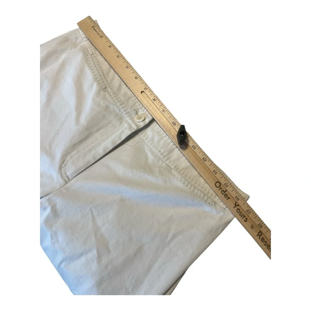 Eileen Fisher Cropped Cream Pants Size Medium Minimalist Old Money‎ Capsule KD1
